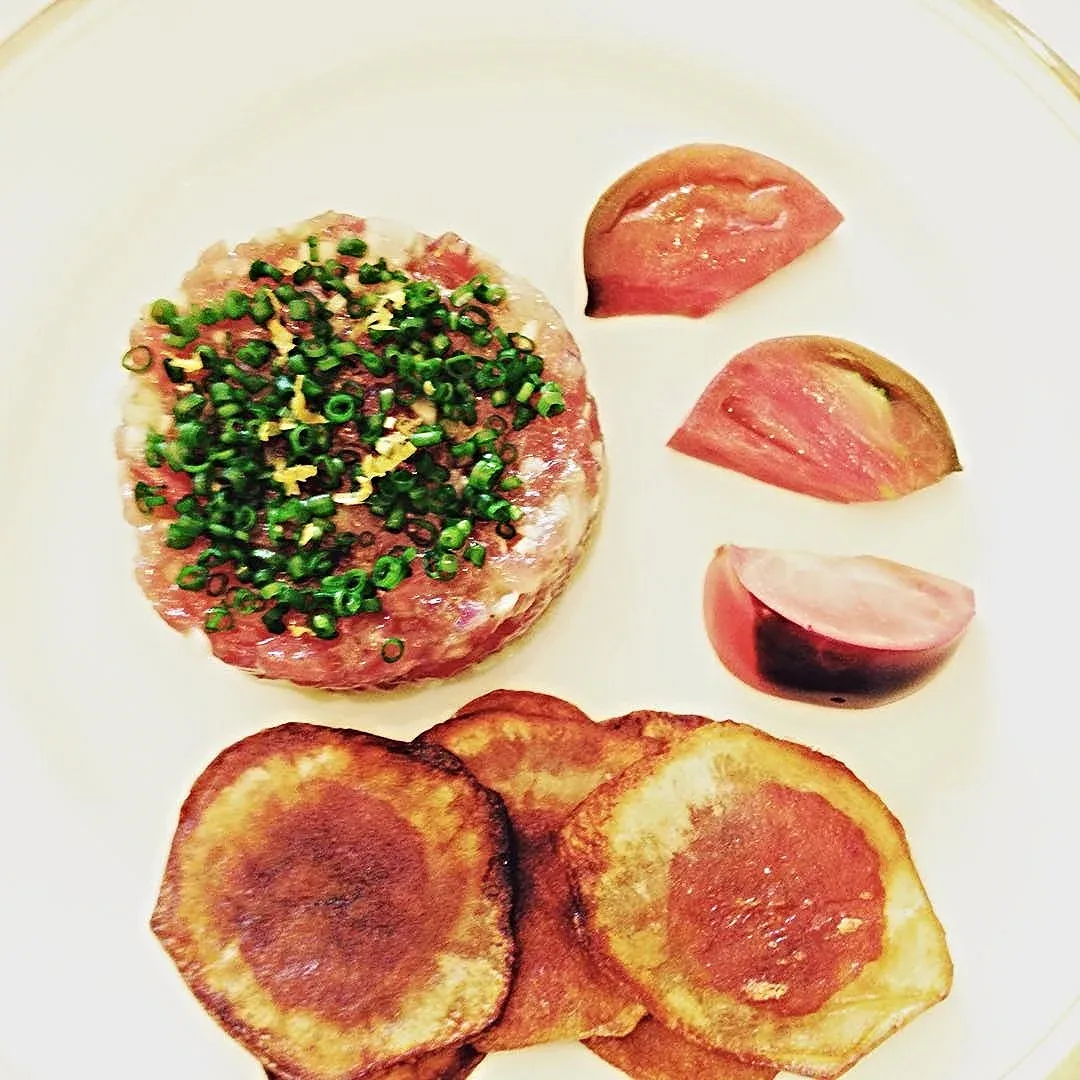 Tuna Tartar, Chorizo Chips