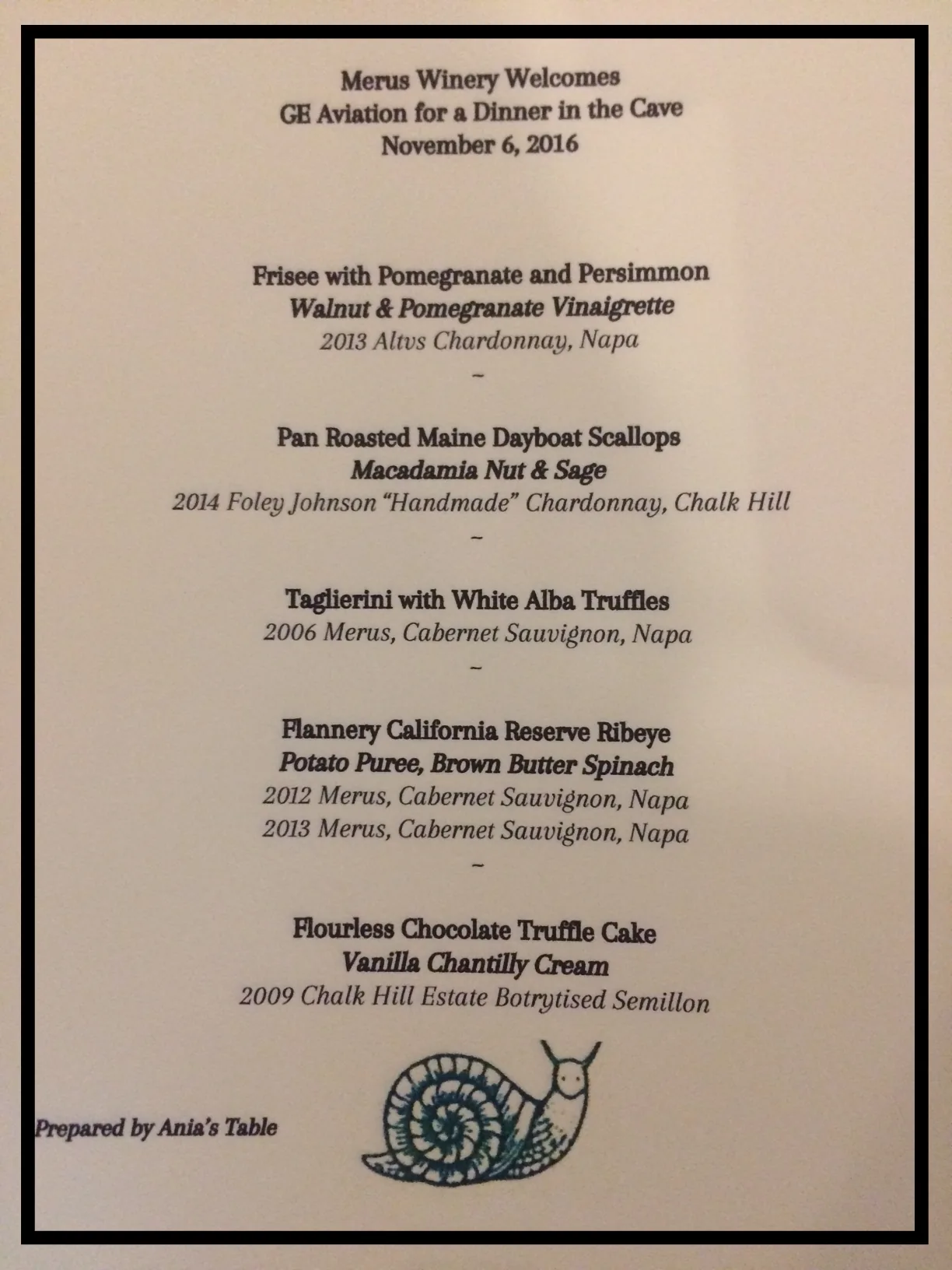 Ania\'s Table private chef experience