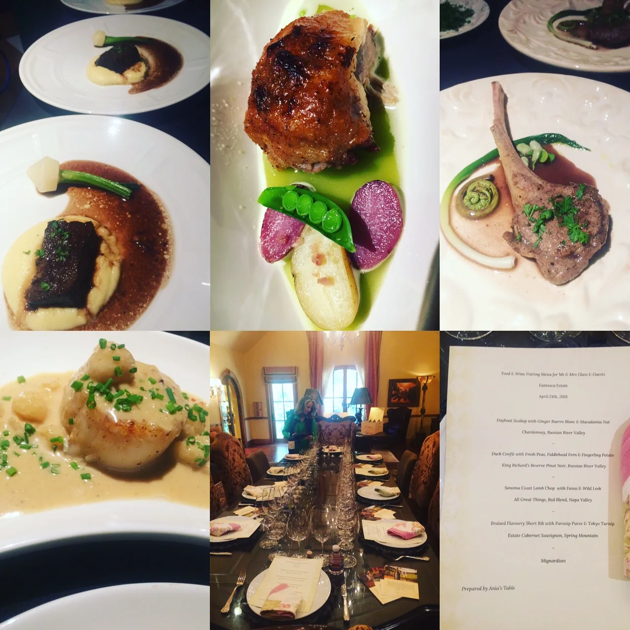 Private chef event photographed by Ania\'s Table