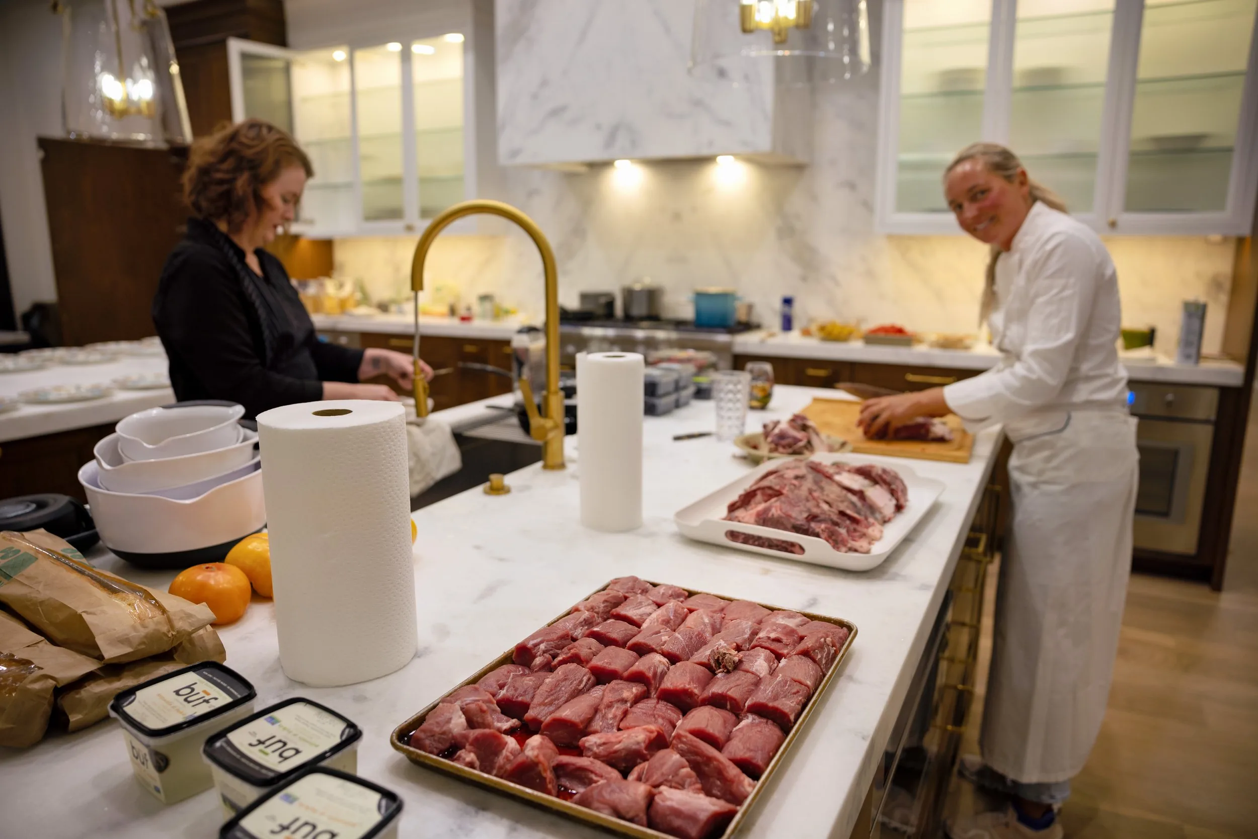 Chef Ania\'s signature dish at a private dining event