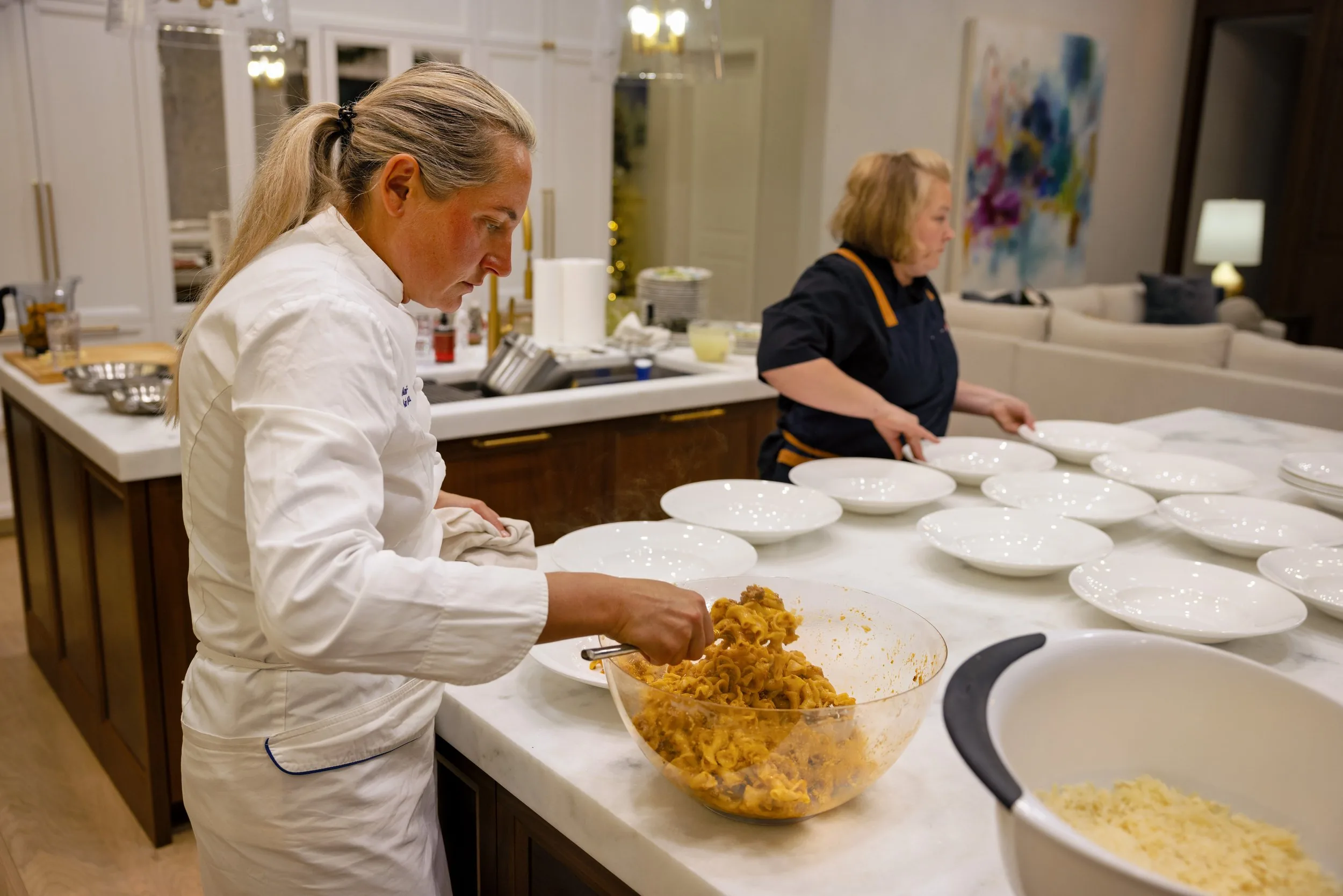 Chef Ania\'s signature dish at a private dining event